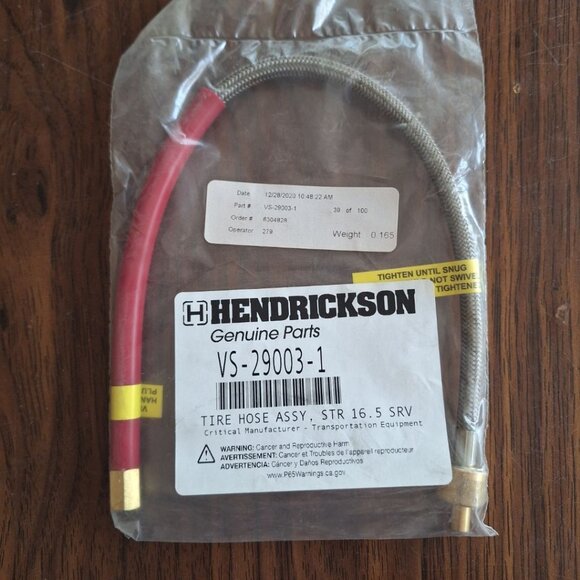 Hendrickson VS-29003-1 Tiremaax Hose Assembly Straight 16.5 inch Replacement - Picture 1 of 5